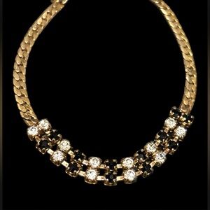 Very Rare 1940’s/50’s Gold-tone Gemstone Bracelet